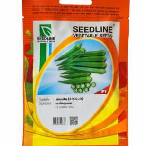 เมล็ดพันธุ์ กระเจี๊ยบเขียวลูกผสม Apollo ตรา seedline
